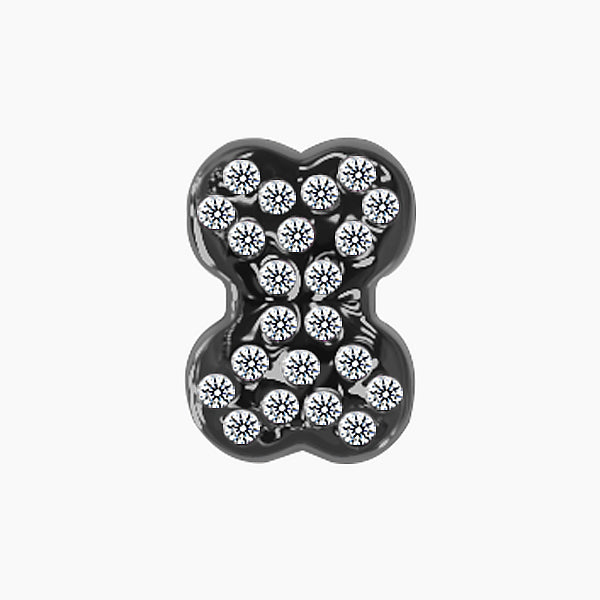 SWAROVSKI BLACK-CLEAR BONES