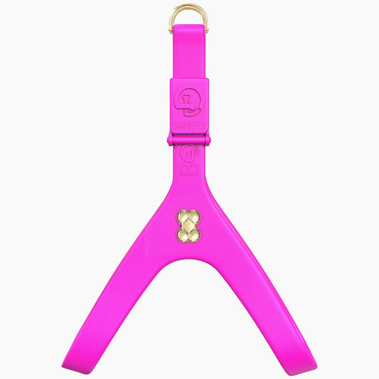 Boneflex Harness Hot Pink Gold Bones