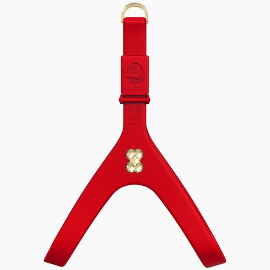 Boneflex Harness Red Gold Bones