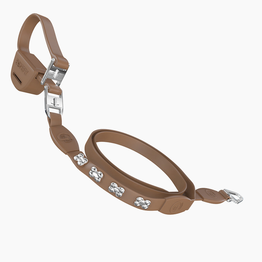 Flexfly 360 Siver Bones Leash
