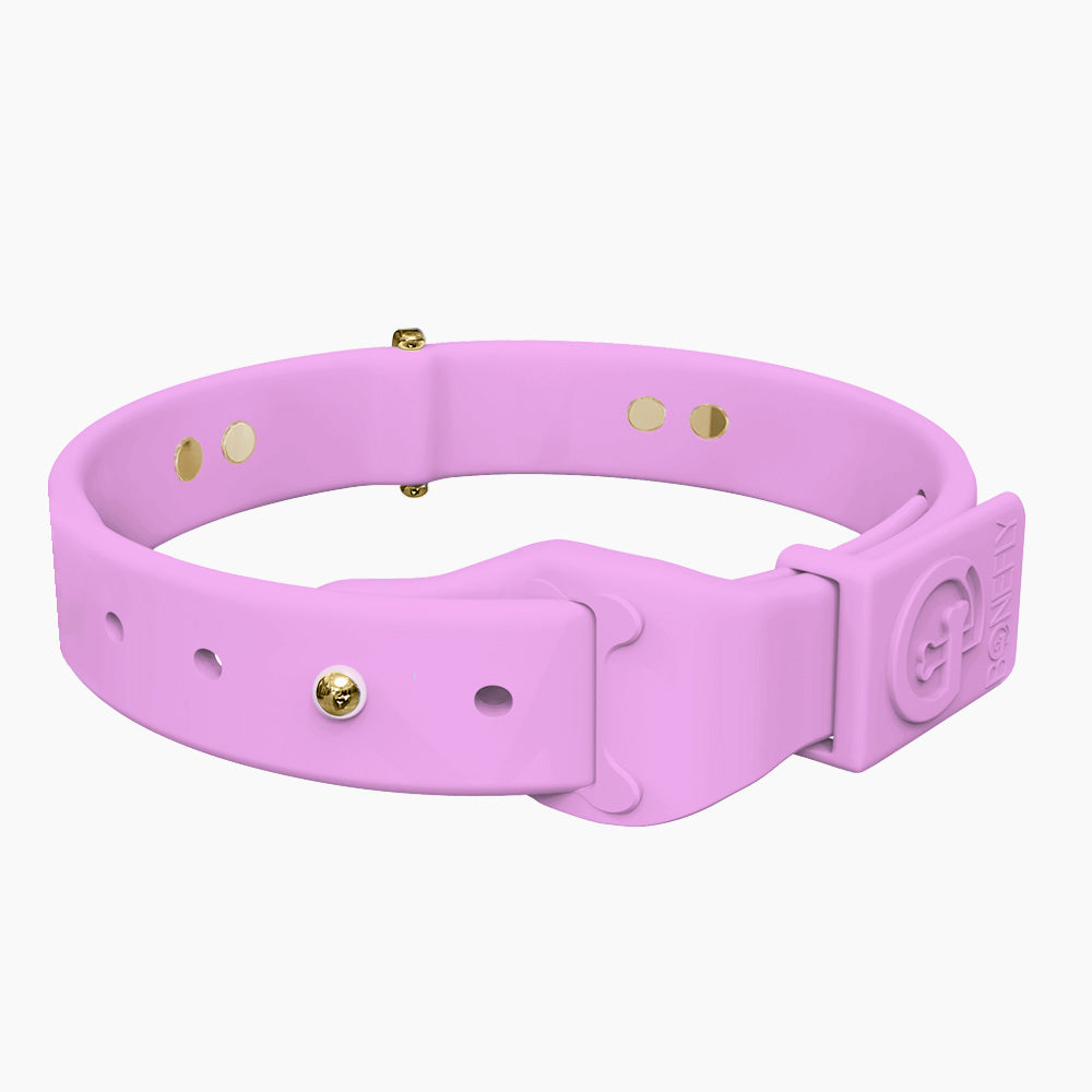 Boneflex Collar Lavanda + Hueso Cristales Swarovski