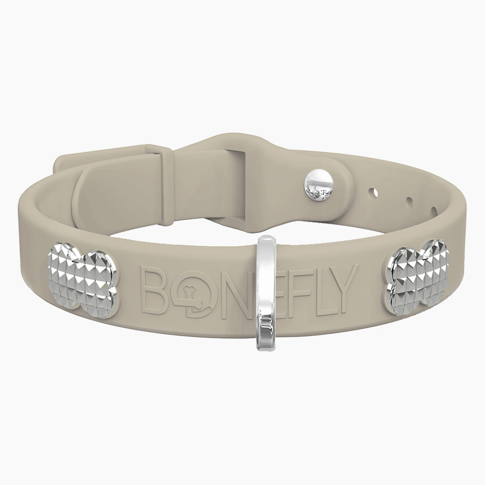 Boneflex Collar + Hueso Spike Plateado